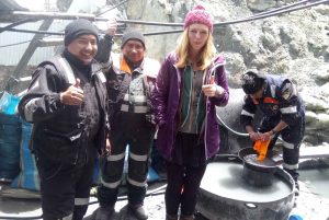 IWD 2019: Sally with some of the miners she worked with during her fieldwork in Peru