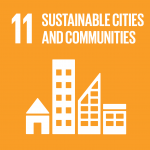 icon for SDG 11 sustainable cities and communities