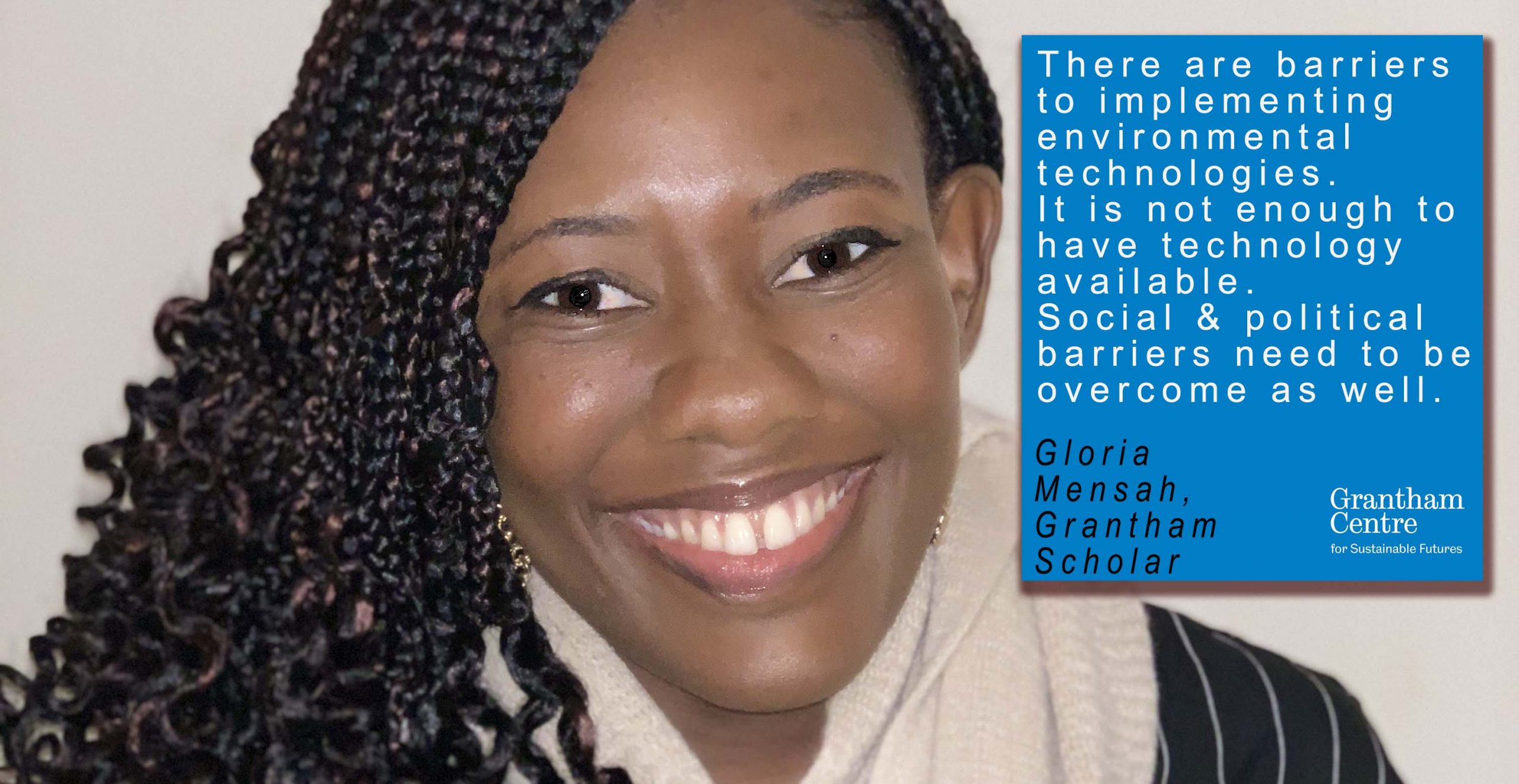 Gloria Mensah who says scientists should think like policy makers