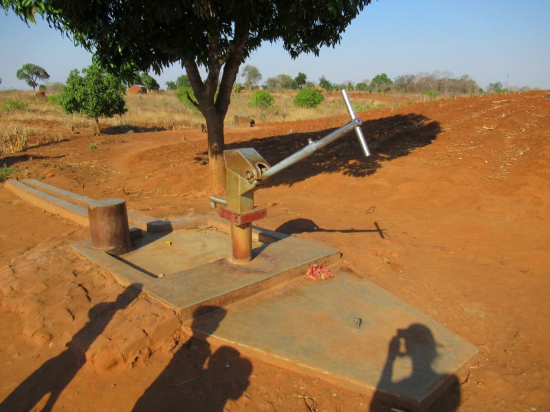 rural water projects in Malawi rely on handpumps like this one
