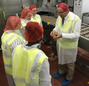 Is Quorn sustainable? Grantham Scholars learn about the Quorn production line.