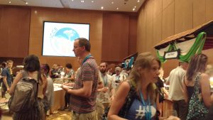 the welcome reception of the conference