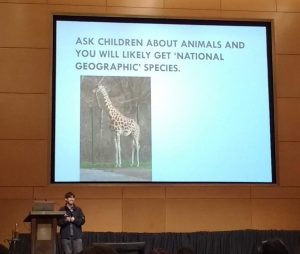 a presentation about children's knowledge of Malay wild animals