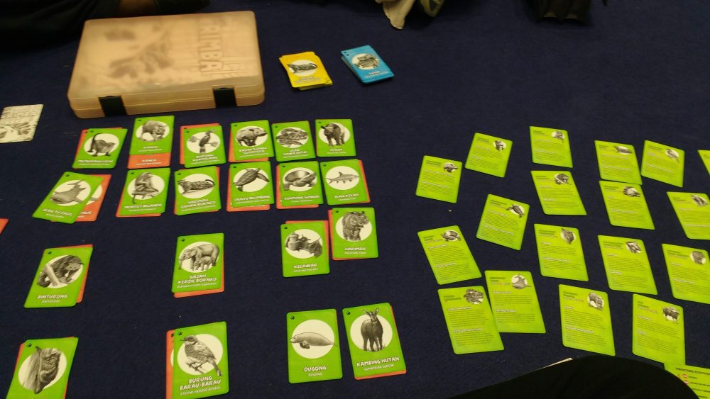 Rimba an educational card game to help people name wild animals from Malaysia