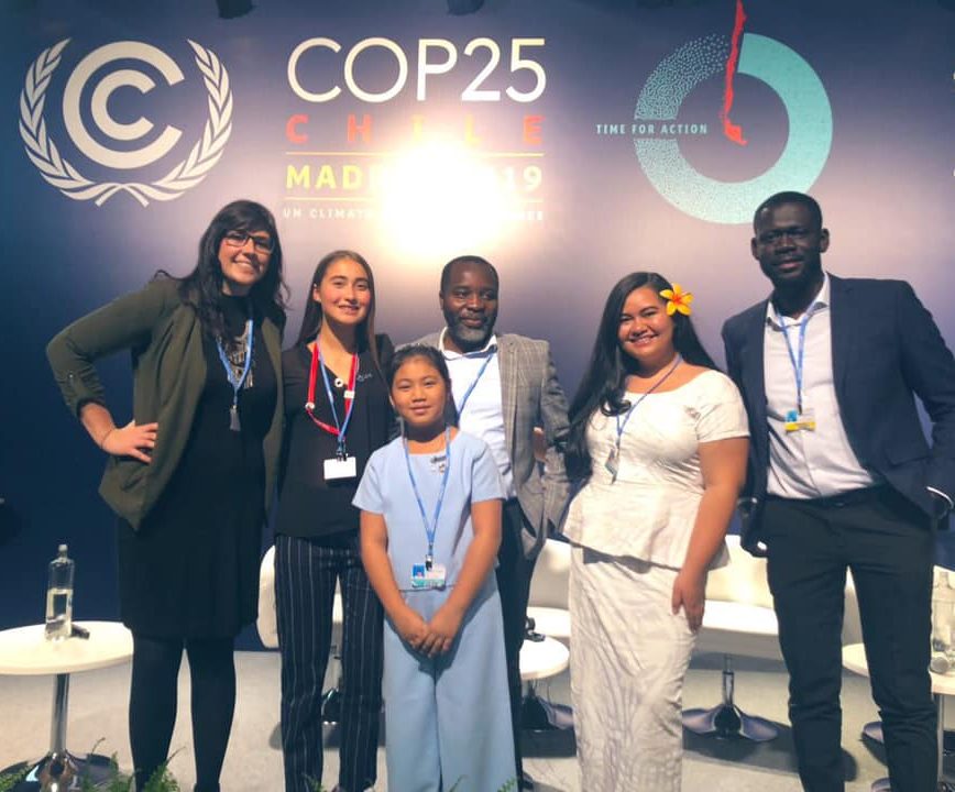 COP25: Grantham Scholars with youth activists